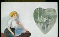 Gammelt postkort fra tidleg 1900