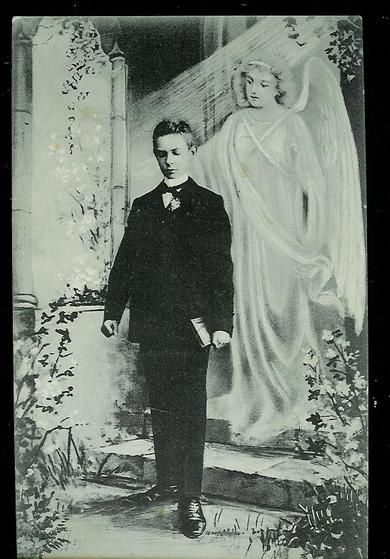 Gammelt postkort fra tidleg 1900