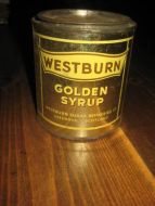 Boks uten innhold WESTBURN GOLDEN SYRUP 50-60 tallet