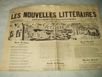 1939 nr 860 LES NOUVELLES LITTERAIRES