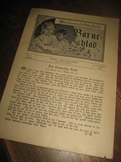 1910 nr 002 Den hemmelige kraft Missionsselskabets Barneblad