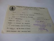 Utligning til Krigsskadetrygden for bygninger, 24. sept 1949.