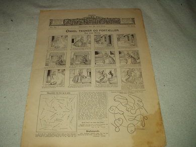 1906 nr 030 Første tillæg til Allers Familie Journal ONKEL TEGNER OG FORTELLER På baksida: Staalstøvlerne