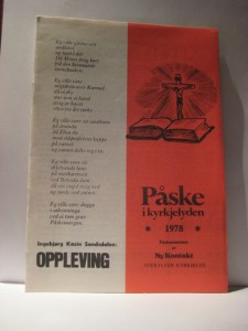 1978,PÅSKE, NY KONTAKT
