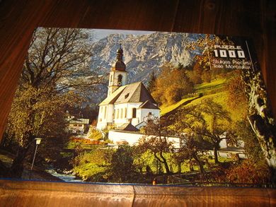 Ubrukt puslespill i uåpna eske, 1000 biter, 80 tallet.