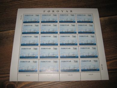 FR075, postfrisk heilark fra Færøyane.