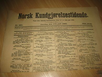 1908 nr 207 Norsk Kundgjørelsestidende