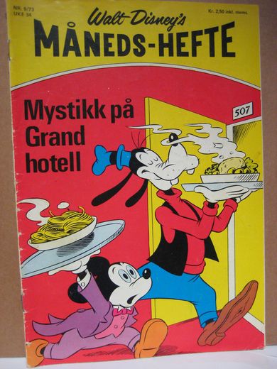 1973,nr 009, Walt Diney's MÅNEDS HEFTE.