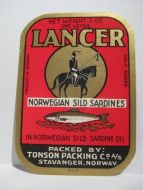LANCER, fra TONSON PACKING CO, STAVANGER.
