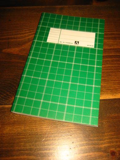 Ubrukt tverrlinja notatbok ANDVORD norskprodusert 80-90 tallet