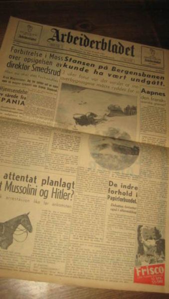 1937 nr 226 Arbeiderbladet