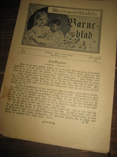 1911 nr 008 Missionsselskabets Barne blad