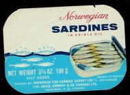 Norwegian SARDINES IN EDIBLE OIL.