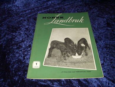 1959 nr 001 NORSK Landbruk