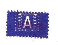 Blått fagforeningsmerke fra Beklednings Arbeider Forbundet Enkeltmerke