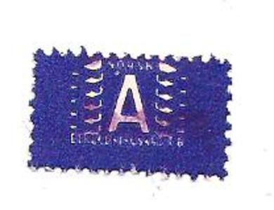 Blått fagforeningsmerke fra Beklednings Arbeider Forbundet Enkeltmerke