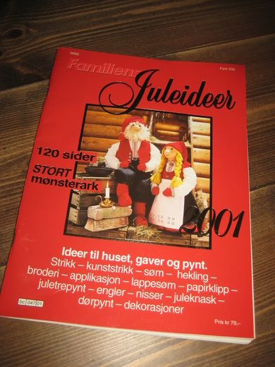 2001 FAMILIENS Juleideer 120 sider stort mønsterark
