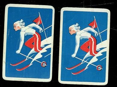 Gamle spillkort 2 stk