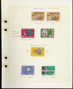 7  frimerker fra Sveits    på    60 tallet.