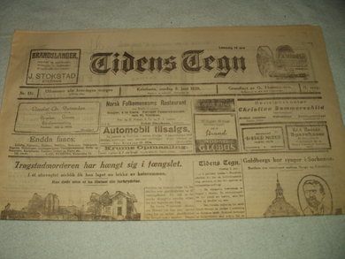 1920 nr 134 Tidens Tegn