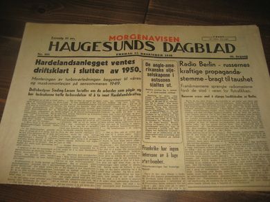 1948 nr 293 HAUGESUNDS DAGBLAD