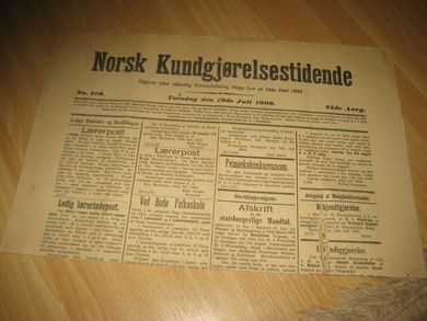 1906 nr 210 Norsk Kundgjørelestidende