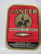 LANCER, fra TONSON PACKING CO, STAVANGER.