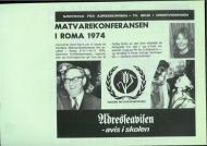 MATVAREKONFERANSEN I ROMA 1974