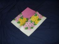 Seviett med blomstermotiv