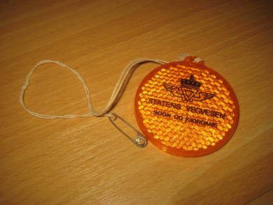 Refleksbrikke fra STATENS VEGVESEN SOGN OG FJORDANE