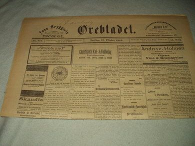 1905 nr 251 Ørebladet