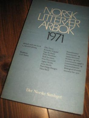 NORSK LITTERATUR ÅRBOK 1971