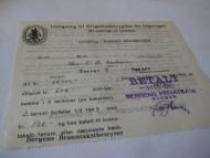 Utligning til Krigsskadetrygden for bygninger, 3. februar 1943..