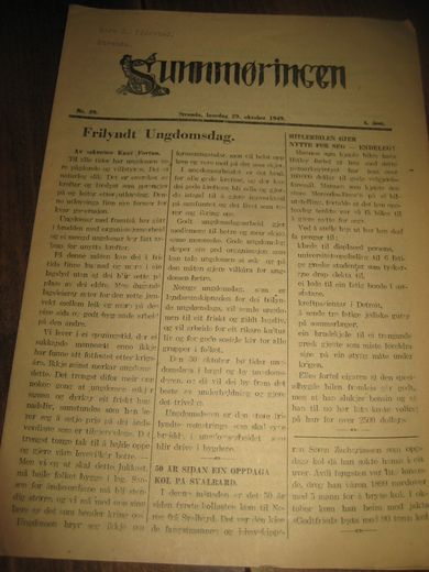 1949 nr 039 Sunnmøringen 29 oktober