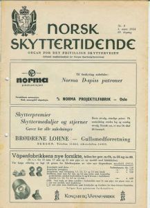 1954,nr 008, NORSK SKYTTERTIDENDE.