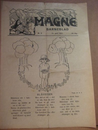 1922 nr 009 MAGNE BARNEBLAD