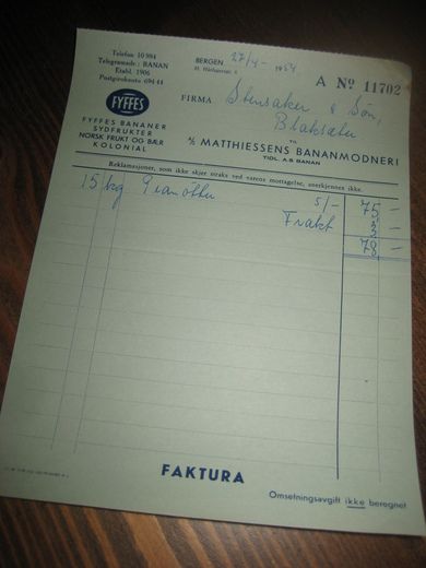 MATHIESENS BANANMODNERI 27 4 1954