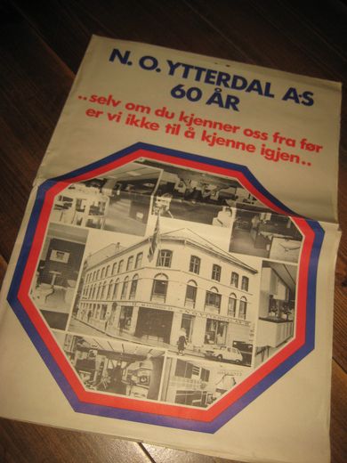 Reklameavis fra N. O. YTTERDAL AS, Aalesund. 60 ÅR, 1975.