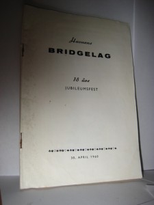 Havnens BRIDGELAG JUBILEUMSFEST. 1960.
