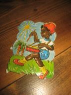 Eldre glansbilde,  trommeslager, 60 tallet?