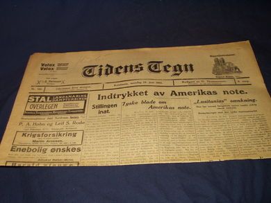 1915 nr 160 Tidens Tegn