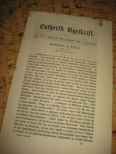 1882 nr 010 Luthersk Ugeskrift