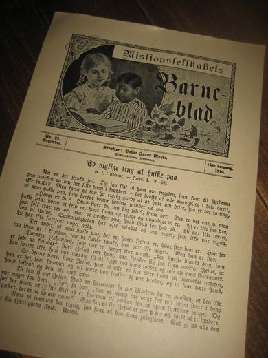 1910 nr 024 Missionsselskabets Barneblad