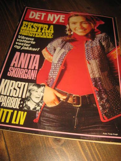 1976 nr 013 DET NYE ANITA SKORGAN - KIRSTI SPARBOE MED MØNSTERARK