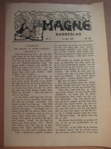1922 nr 008 MAGNE BARNEBLAD