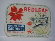 REDLEAF, fra Møllers Preserving Co, Stavanger.