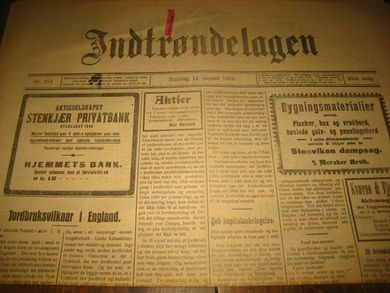 1916 nr 154 Indtrøndelagen