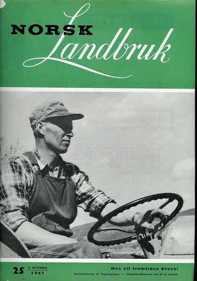 1961 nr 025 NORSK Landbruk