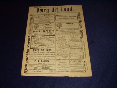 1897 nr 022 Værg dit Land