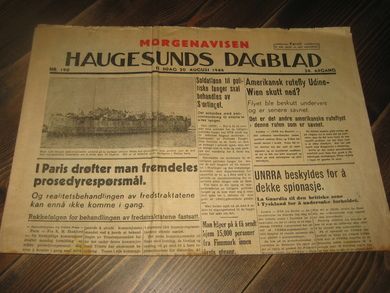 1946 nr 190 HAUGESUNDS DAGBLAD